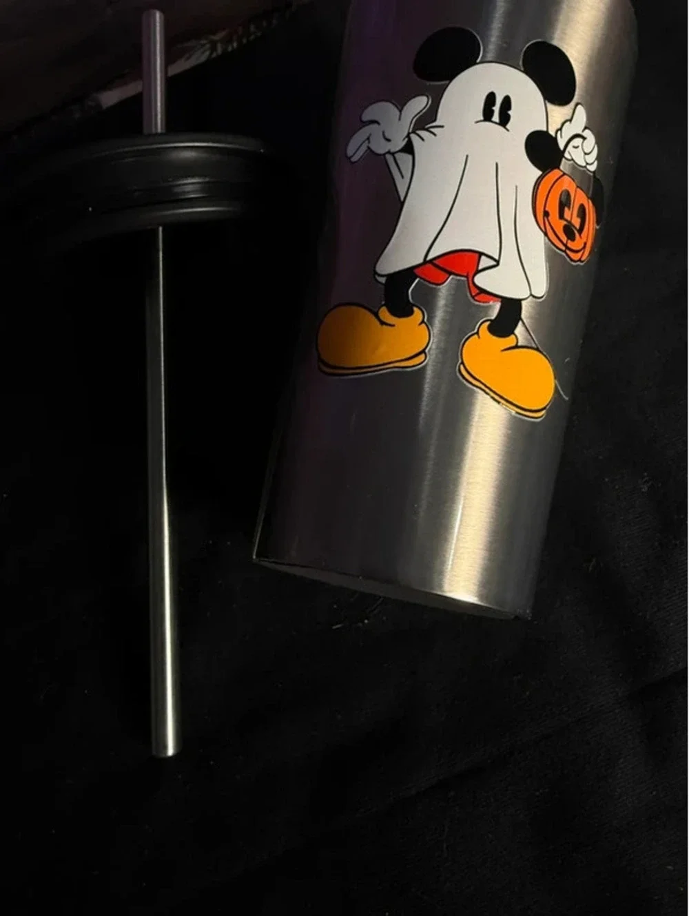 Mickey Mouse Ghost Halloween Stainless Steel Tumbler